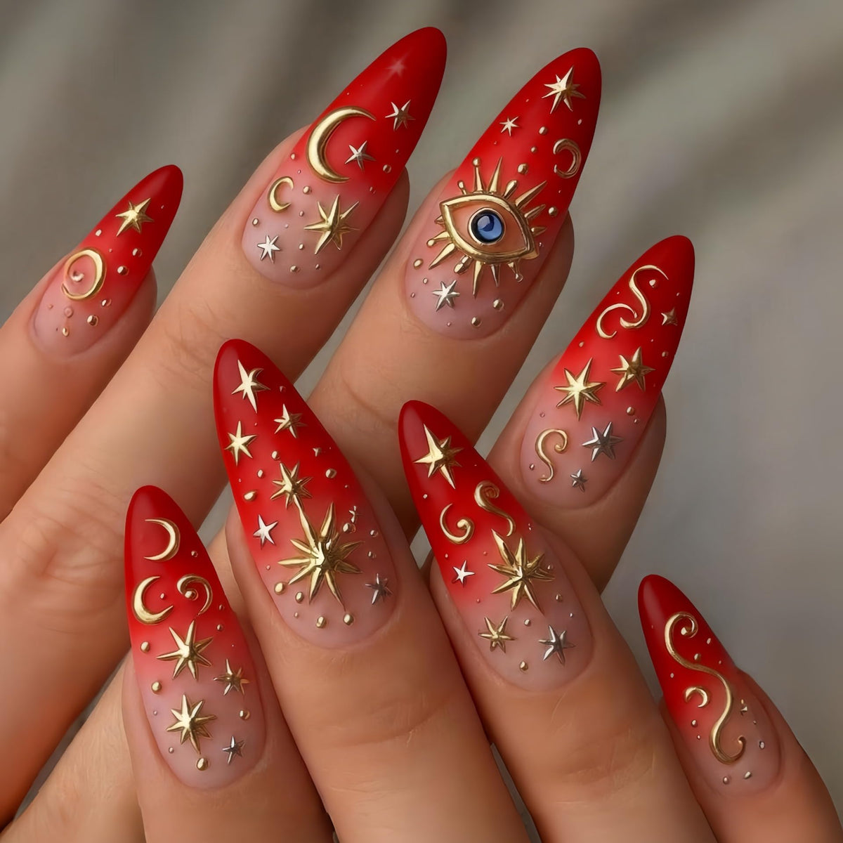 White Flower Press on Nails French Tip Fake Nails Medium Almond False Nails Glossy Artificial Stick on Nails Full Cover Acrylic Nails for Women Manicure 24Pcs