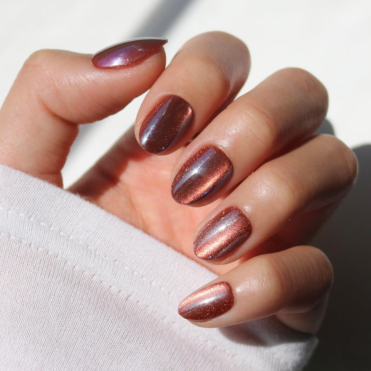 Glamnetic Press On Nails - Medium Square, Glossy Fake Nails 30 Pc Full Kit