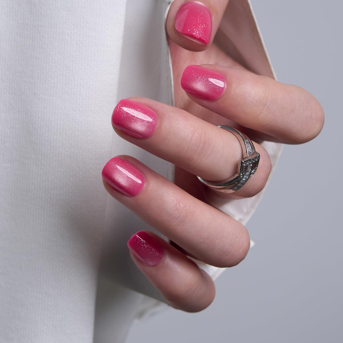 CurvLife Extra Short Square Press On Nails, Nude, Nude Luster, Soft Gel