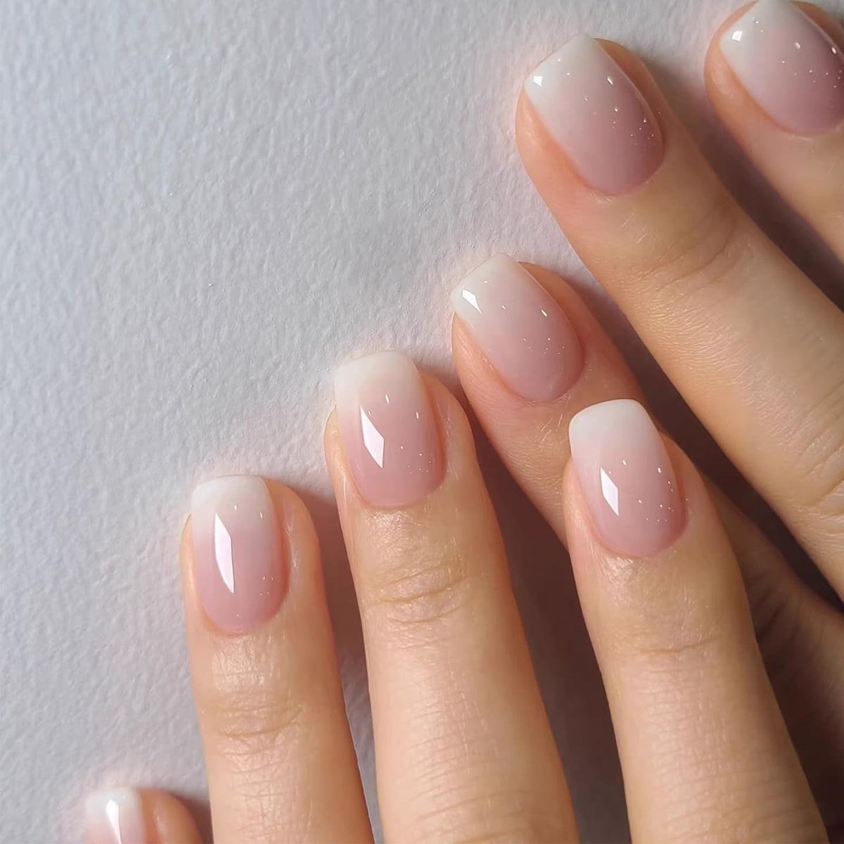 30Pcs Handmade Press on Nails Medium Almond Shape 3D Flower Fake Nails with Chrome Gold Foil Leaves Pearl Designs Nude White Shiny Acrylic Nails Reusable Full Cover Artificial False Nails for Women