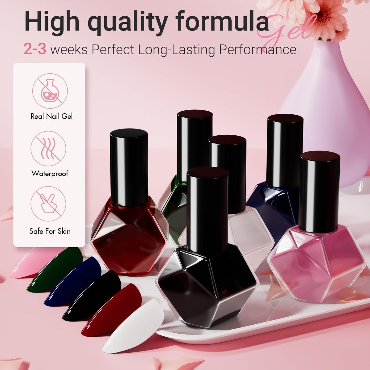 KQueenest Pastel Light Pink Press on Nails Short Oval, Glossy Soft Gel Fake Nails Press on, Round Fake Nails with UV Cover, Thick Acrylic Glue on Nails for Wome Wedding & Everyday 30 Pcs