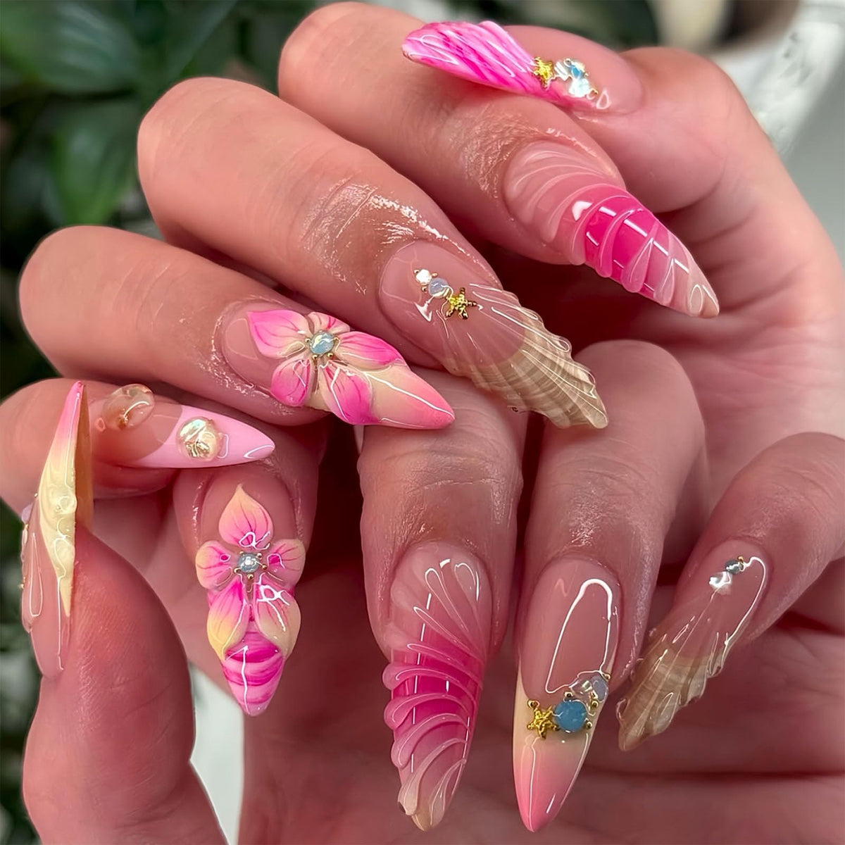 White French Tip Press on Nails Almond Medium Fake Nails with Silver Glitter Designs Nails Press ons Nude Glue on Nails Glossy Acrylic Nails Simple Stick on Nails for Women 24Pcs
