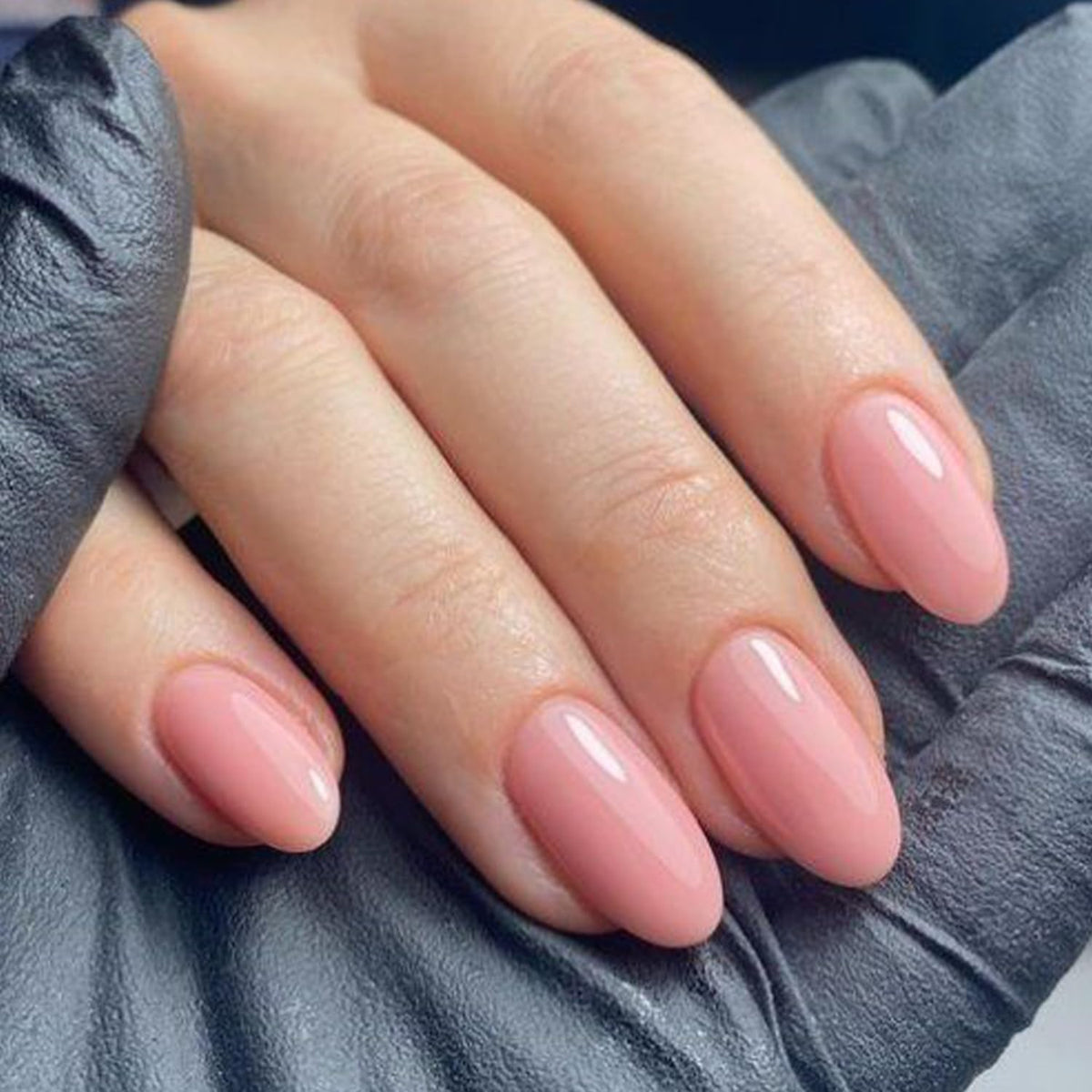 Modelones Extra Short Press on Nails, French Tips Squoval Fake Nails