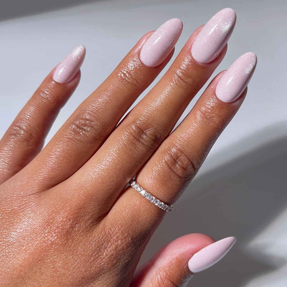 Glamnetic Press On Nails - Medium Coffin, Glossy Fake Nails 30 Pc Full Kit