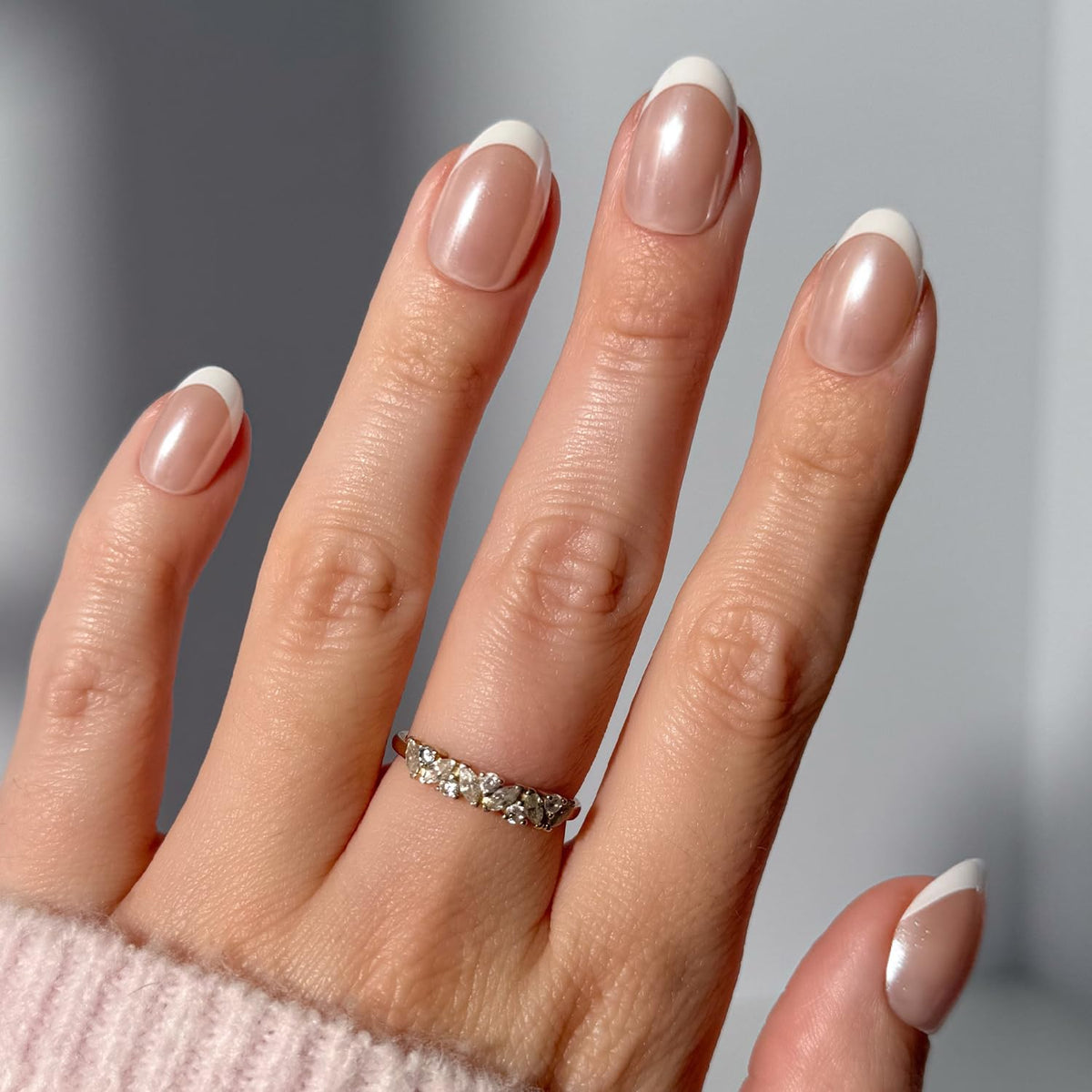 Glamnetic Press On Nails - Medium Almond, Glossy Fake Nails 30 Pc Full Kit