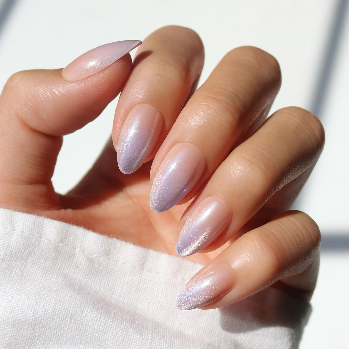 Glamnetic Press On Nails - Medium Square, Glossy Fake Nails 30 Pc Full Kit