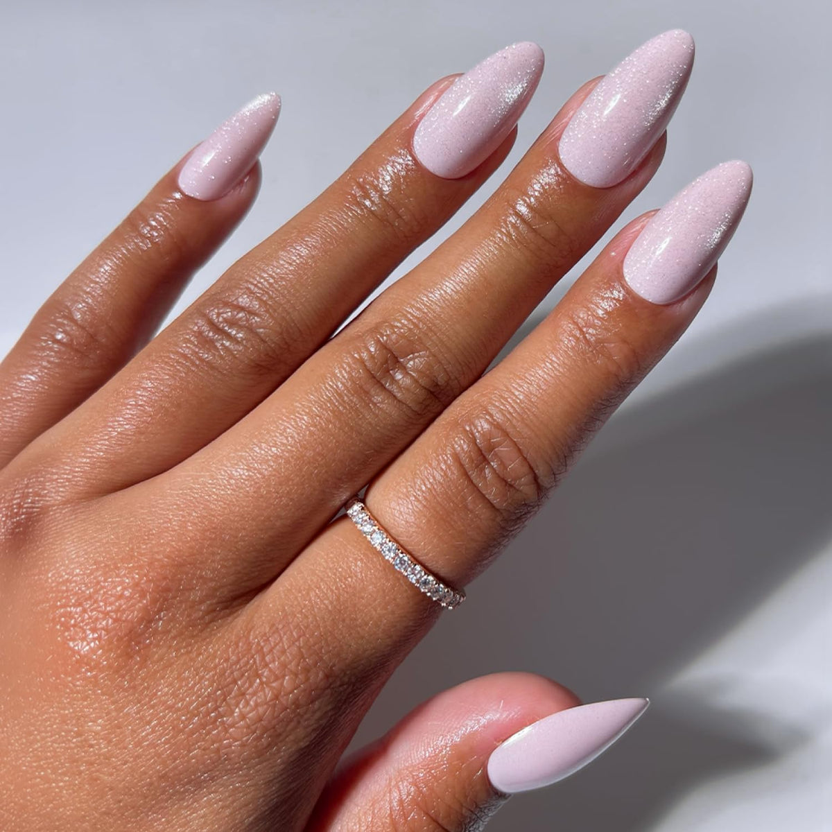 Glamnetic Press On Nails - Medium Coffin, Glossy Fake Nails 30 Pc Full Kit
