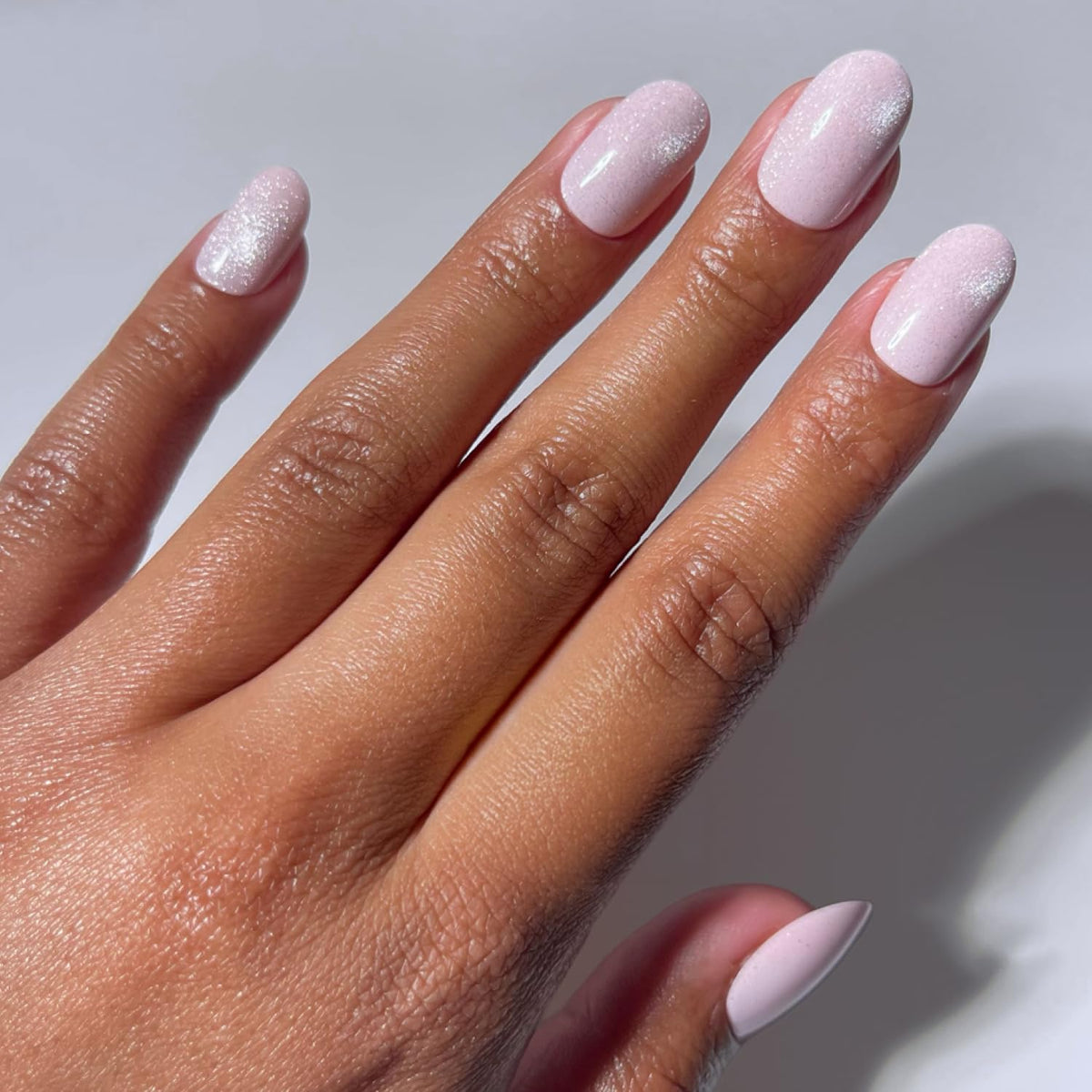 Glamnetic Press On Nails - Medium Coffin, Glossy Fake Nails 30 Pc Full Kit