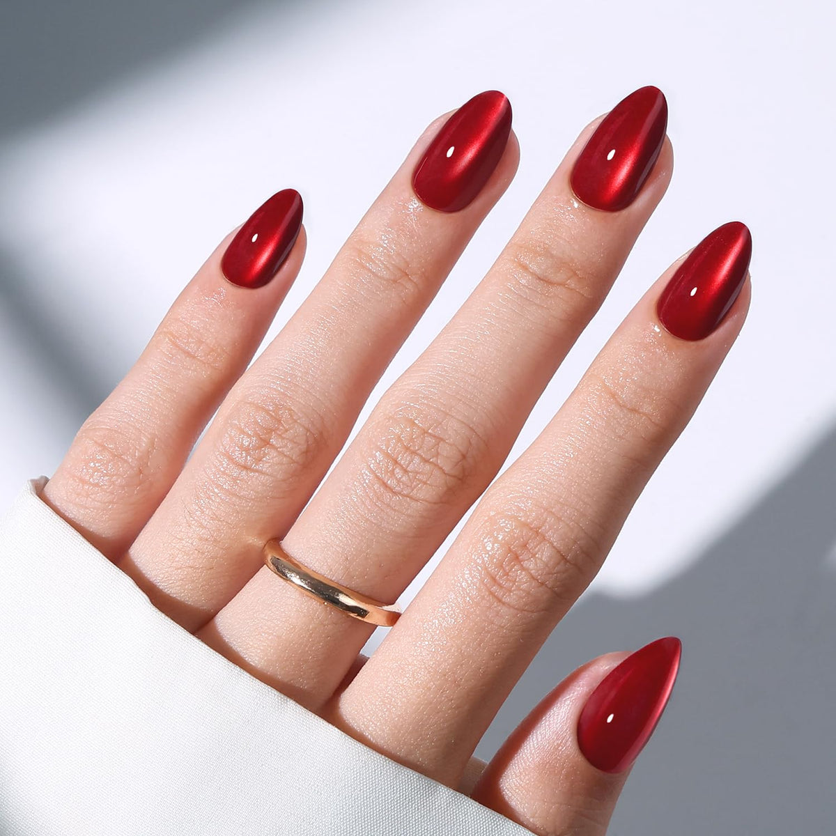 Modelones Extra Short Press on Nails, French Tips Squoval Fake Nails