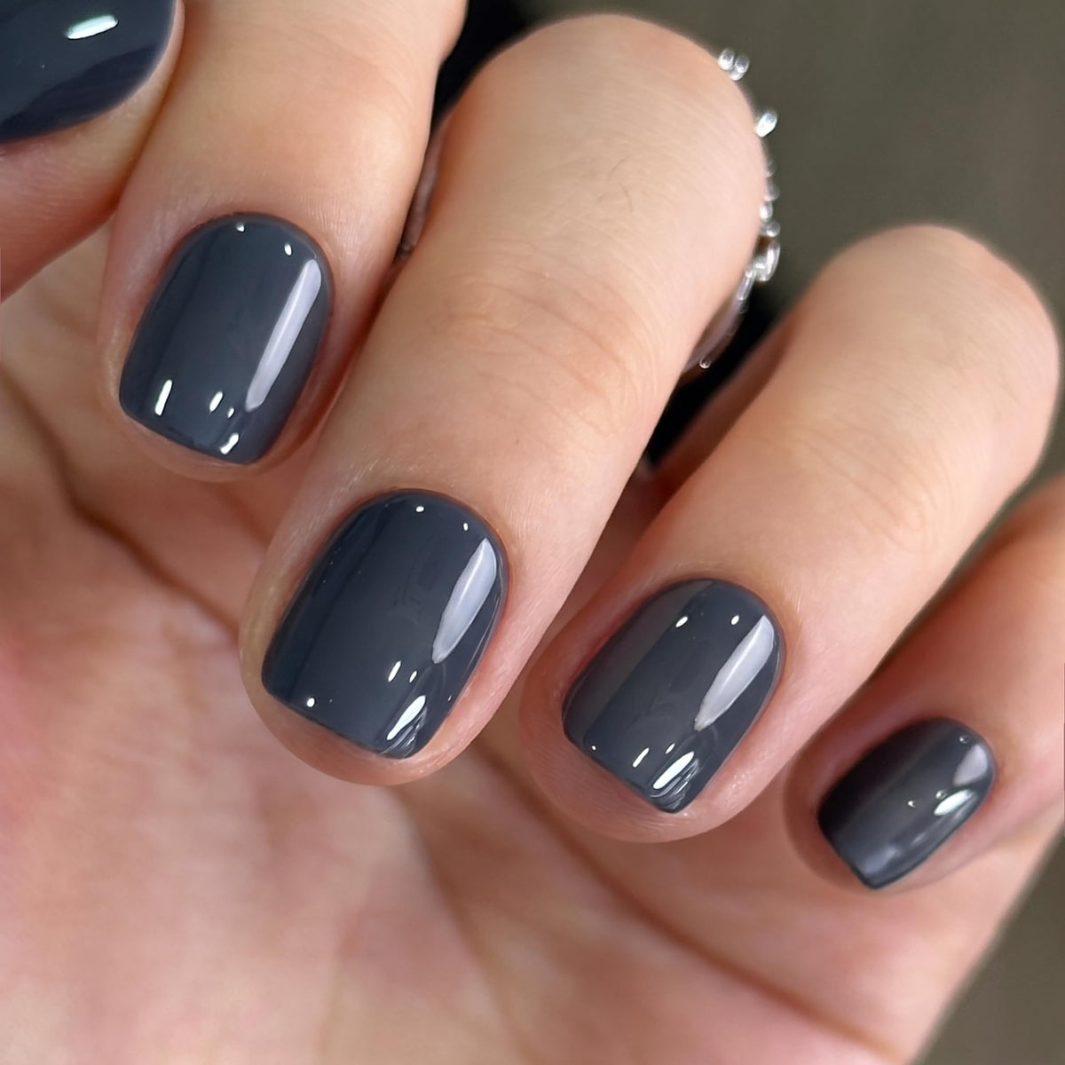 CurvLife Extra Short Square Press On Nails, Nude, Nude Luster, Soft Gel