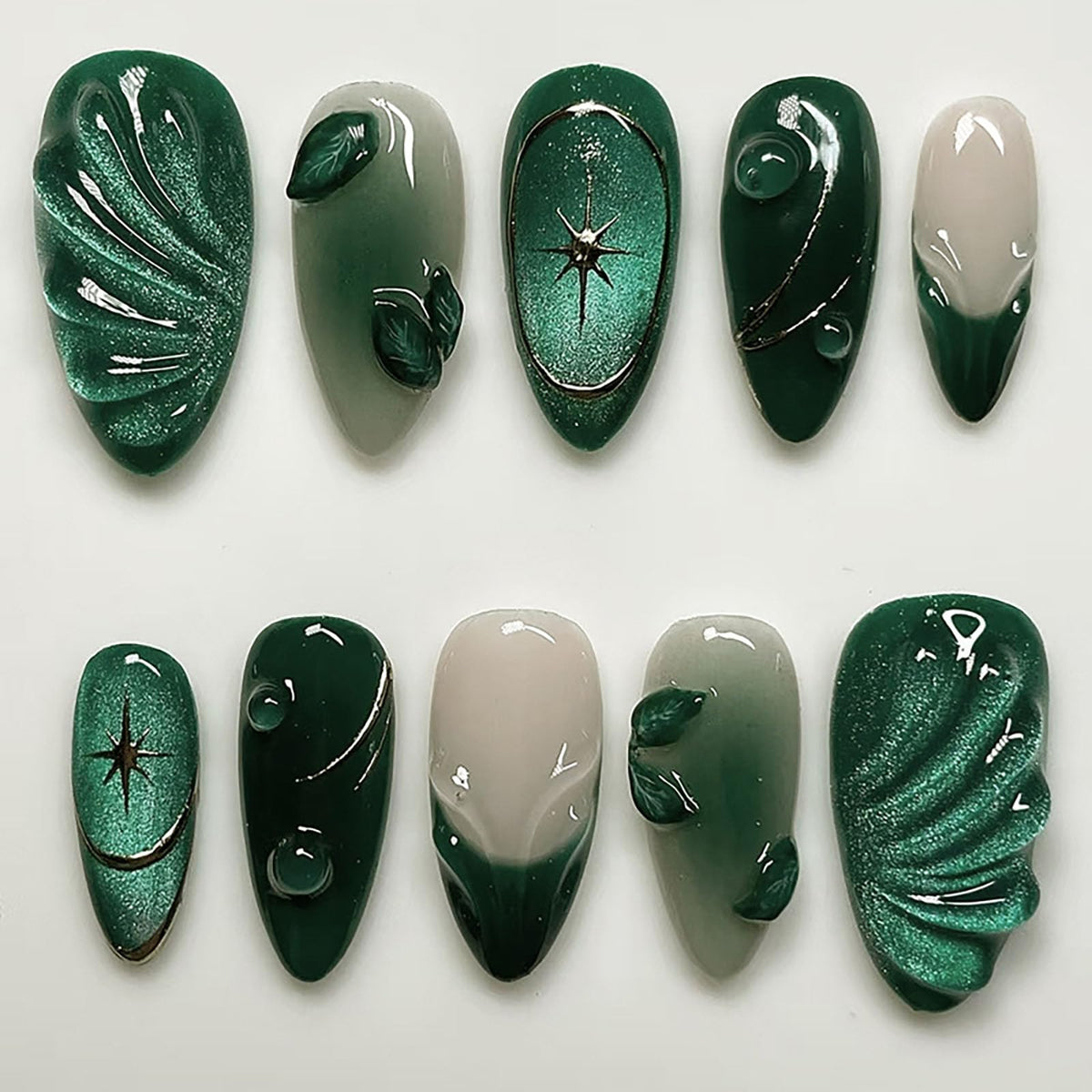White French Tip Press on Nails Almond Medium Fake Nails with Silver Glitter Designs Nails Press ons Nude Glue on Nails Glossy Acrylic Nails Simple Stick on Nails for Women 24Pcs