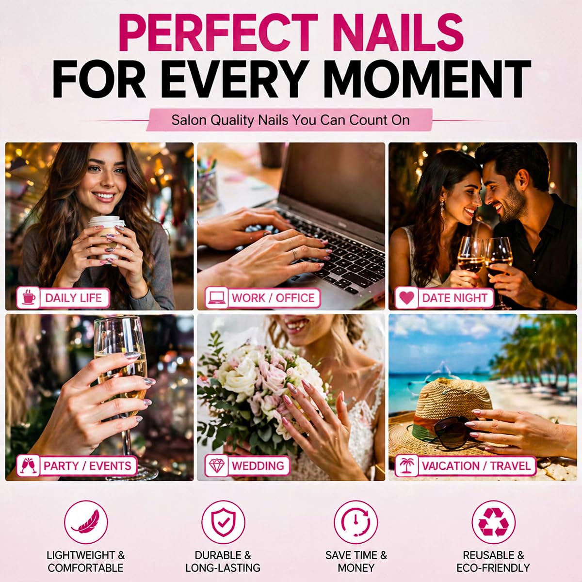 30Pcs Long Stiletto Press On Nails Gold Chrome Fake Nails with 3D Rhinestone Design Amber Gilding Nude Full Cover Acrylic Nails French Tip Glue On Nails Metal False Nails Luxury Manicure Set for Women