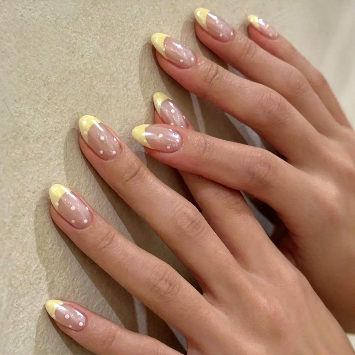 Pearl White Chrome Press on Nails Short Oval-Bling Glazed Design Chrome Glue on Nail, Salon Quality Shiny Full Cover Stick on Natural Fake Nail with Full Nail Kit for Women Bridal Wedding 32PCS