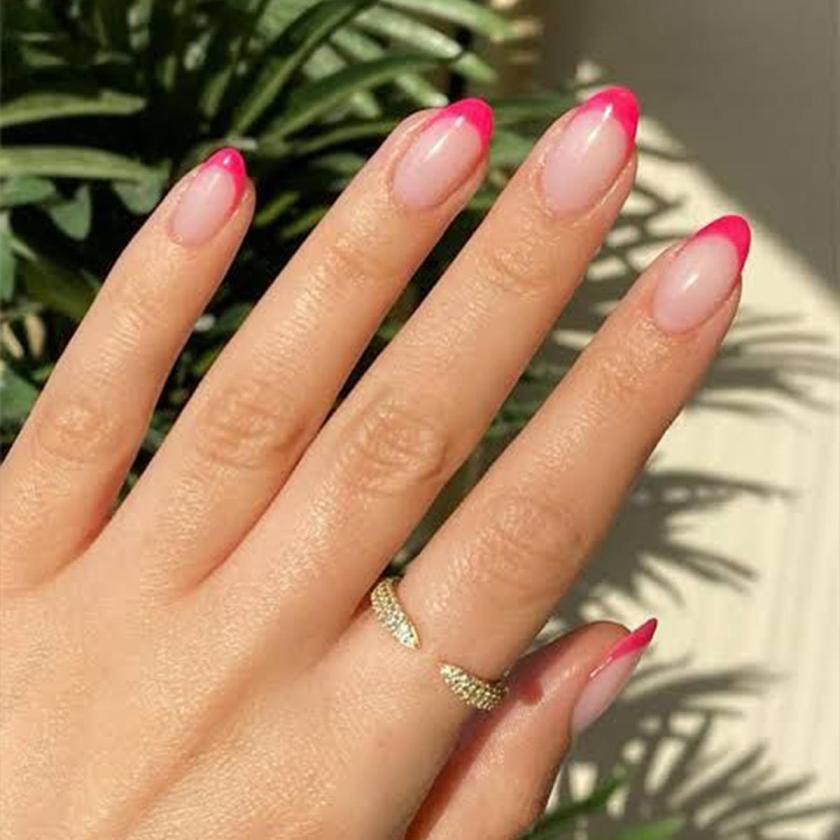 Modelones Extra Short Press on Nails, French Tips Squoval Fake Nails