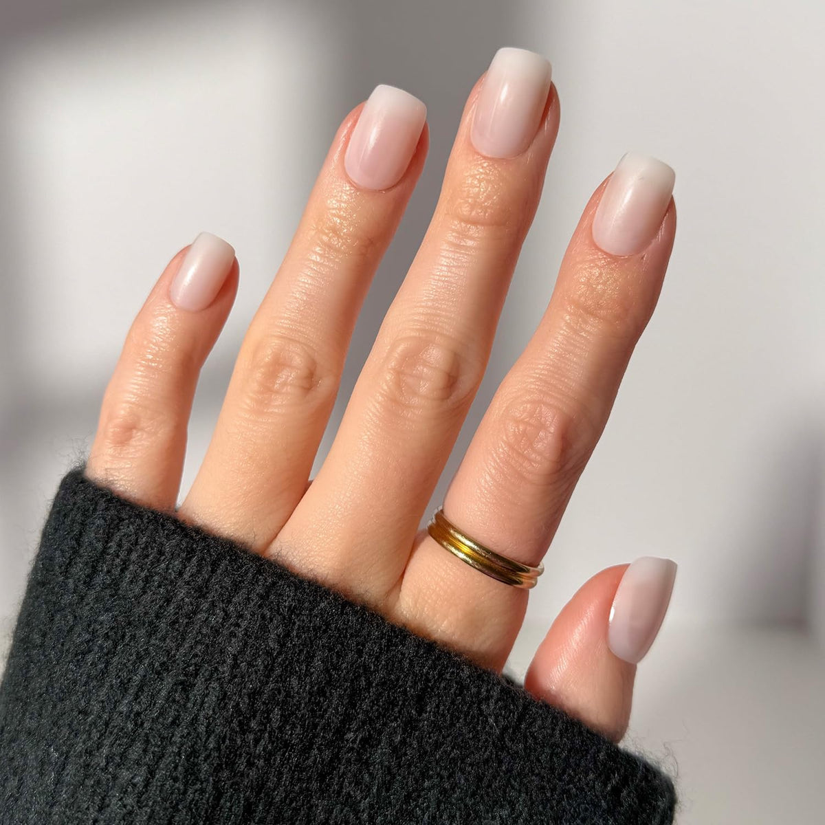 Glamnetic Press On Nails - Medium Almond, Glossy Fake Nails 30 Pc Full Kit