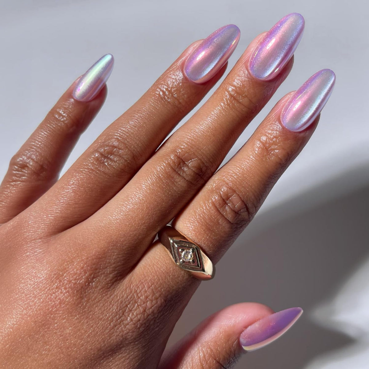 Glamnetic Press On Nails - Medium Coffin, Glossy Fake Nails 30 Pc Full Kit
