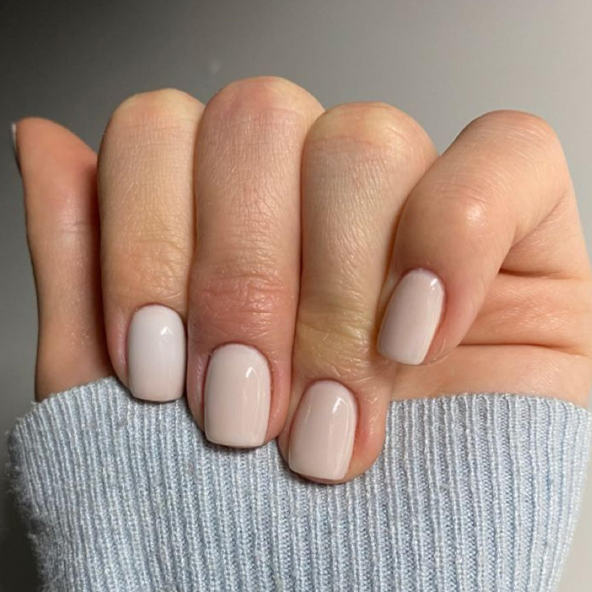 Modelones Extra Short Press on Nails, French Tips Squoval Fake Nails