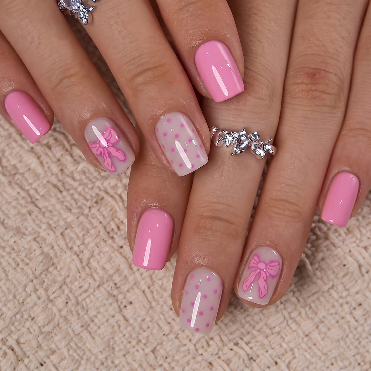 CurvLife Extra Short Oval Press On Nails, Nude Peach Pink, Soft Gel
