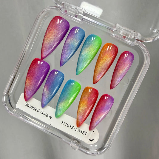 Promake 2026 Summer Handmade Press-On Nails Collection, 100% Luxury Easy Apply Set with Art Designs & Care Tools, Beach Ready Unique Look Sizes S-L, Salon-Quality at Home, Ready to Gift,sohochic