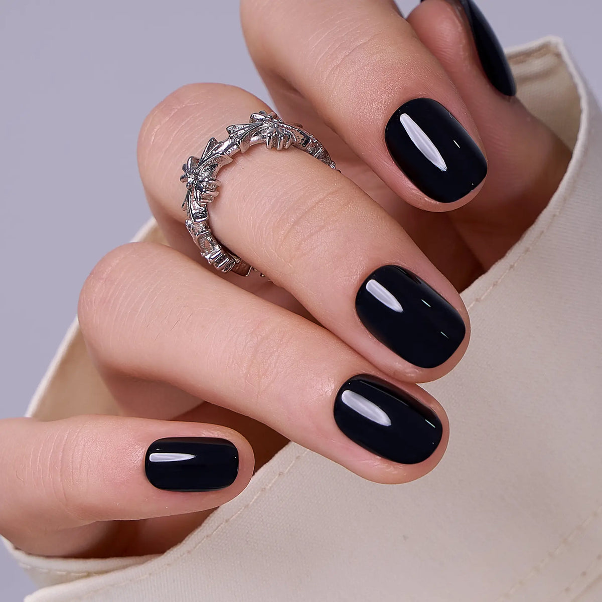 CurvLife Nailora Extra Short Squoval Press-On Nails Collection – 30PCS Soft-Square Shape, Solid Color, French, Ombre and Clean Everyday Styles, Reusable Salon-Look Nails for Daily Wear, Office, Weekend Outfits and Easy Polished Manicures,sohochic