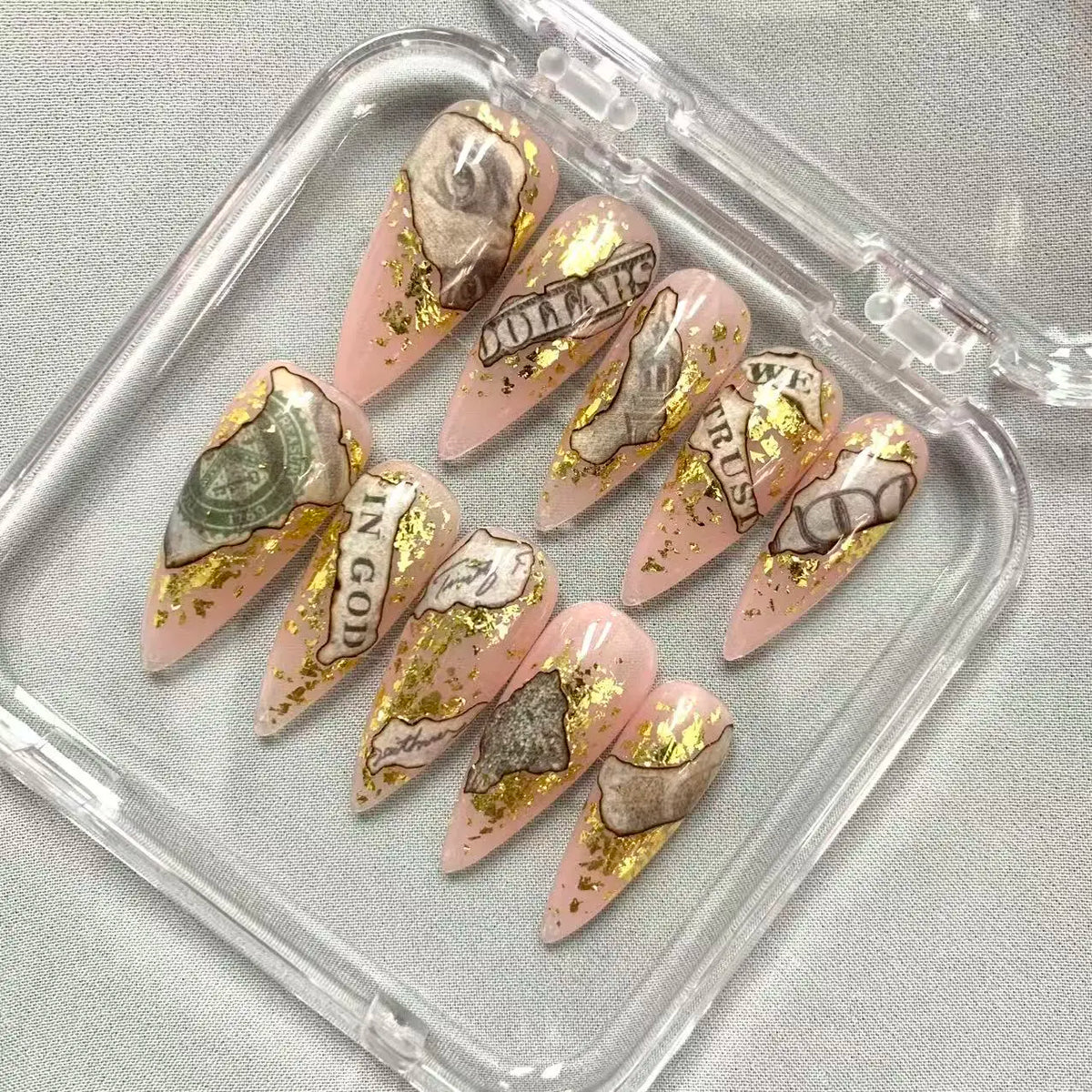 Promake 2026 Summer Handmade Press-On Nails Collection, 100% Luxury Easy Apply Set with Art Designs & Care Tools, Beach Ready Unique Look Sizes S-L, Salon-Quality at Home, Ready to Gift,sohochic