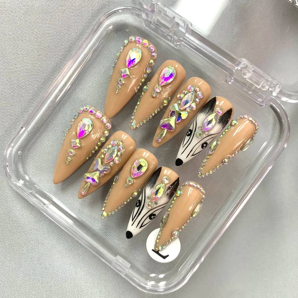 Promake 2026 Summer Handmade Press-On Nails Collection, 100% Luxury Easy Apply Set with Art Designs & Care Tools, Beach Ready Unique Look Sizes S-L, Salon-Quality at Home, Ready to Gift,sohochic