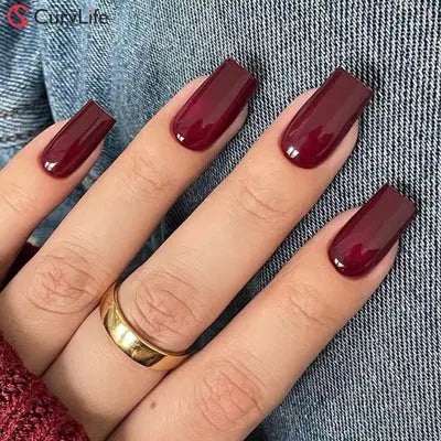 Elegant Nude with Silver-trim Press-On Nails | CurvLife Nail | 30pcs Medium Square Fake Nails | Glossy Finish with Subtle Shine & Delicate Accents | Easy to Apply, Comfortable & Long-lasting | Perfect for Business , Interviews, Church & Refined Gatherings