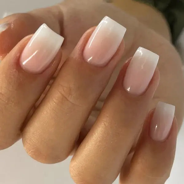 Elegant Light Purple Ombre Press On Nails | CurvLife Nail | 30pcs Medium Coffin Fake Nails | Glossy Finish with Subtle Purple Gradient | Easy to Apply, Comfortable & Long-Lasting | Ideal for Daily Commutes, Business Lunches, Weddings & Elegant Events