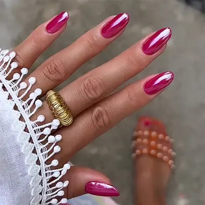Elegant Nude with Silver-trim Press-On Nails | CurvLife Nail | 30pcs Medium Square Fake Nails | Glossy Finish with Subtle Shine & Delicate Accents | Easy to Apply, Comfortable & Long-lasting | Perfect for Business , Interviews, Church & Refined Gatherings