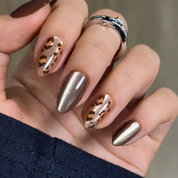 Red Eclipse Press On Nails | CurvLife Nail | 30pcs Medium Almond Fake Nails | Glossy Finish with Metallic Red Shimmer & Deep Hue | Easy to Apply, Comfortable & Long-Lasting | Great for Evening Events, Parties, Romantic Dinners & Special Occasions