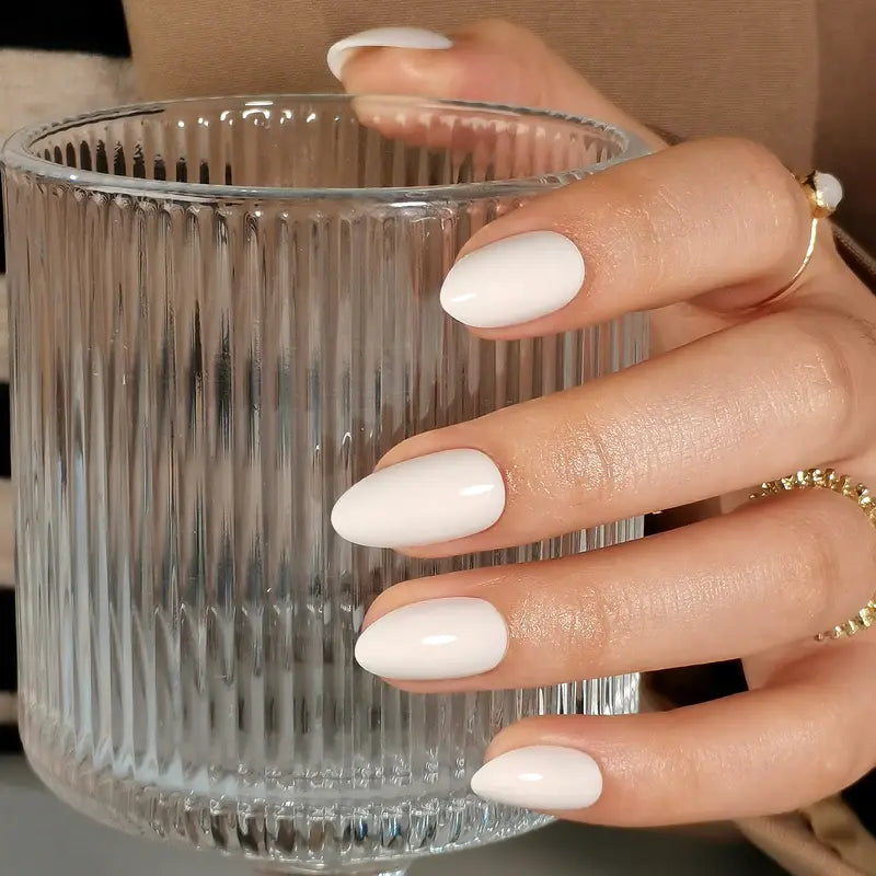 Red Eclipse Press On Nails | CurvLife Nail | 30pcs Medium Almond Fake Nails | Glossy Finish with Metallic Red Shimmer & Deep Hue | Easy to Apply, Comfortable & Long-Lasting | Great for Evening Events, Parties, Romantic Dinners & Special Occasions