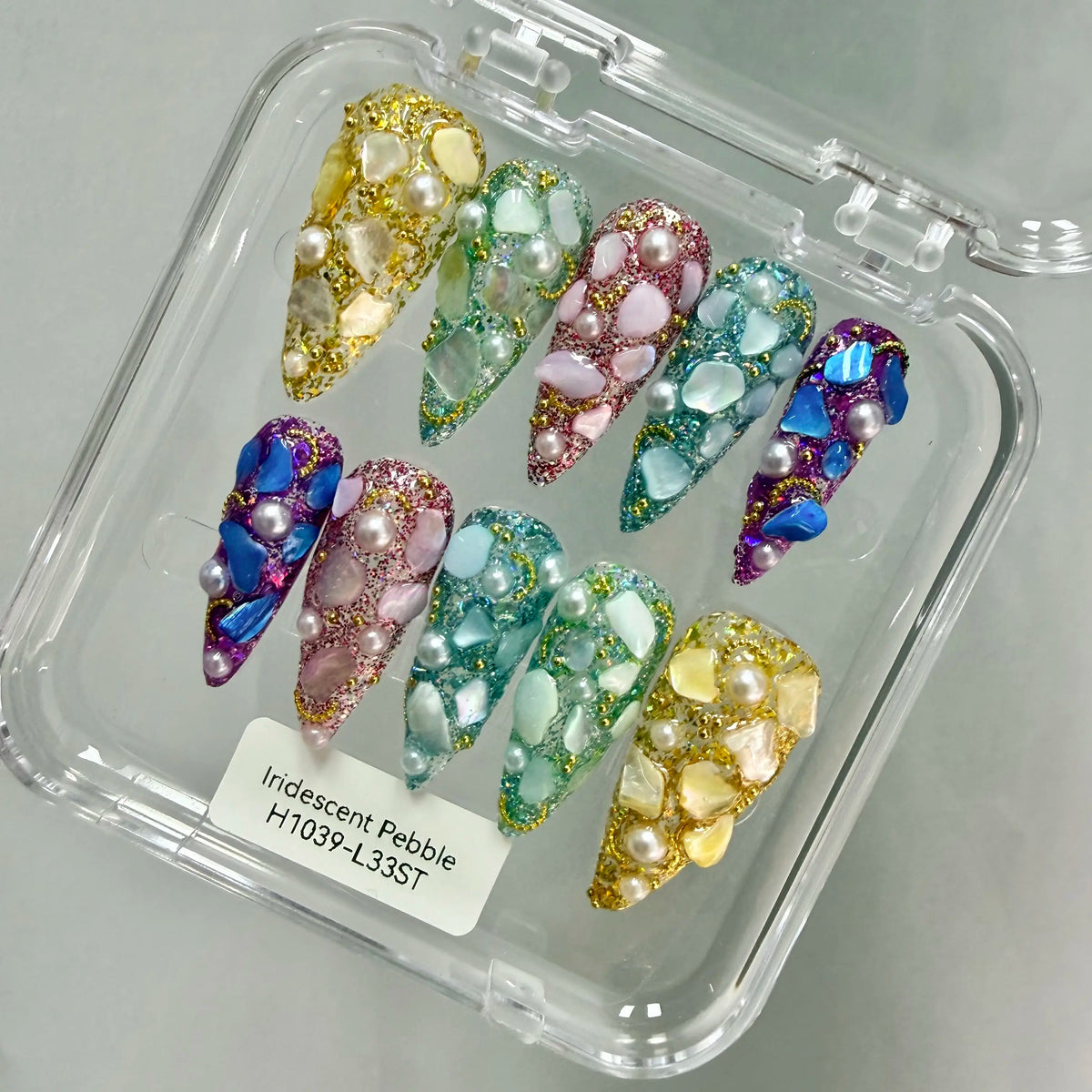 Promake 2026 Summer Handmade Press-On Nails Collection, 100% Luxury Easy Apply Set with Art Designs & Care Tools, Beach Ready Unique Look Sizes S-L, Salon-Quality at Home, Ready to Gift,sohochic