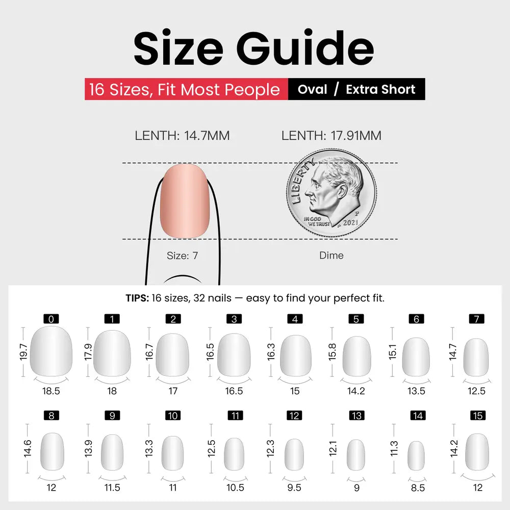 CurvLife Nailora Extra Short Squoval Press-On Nails Collection – 30PCS Soft-Square Shape, Solid Color, French, Ombre and Clean Everyday Styles, Reusable Salon-Look Nails for Daily Wear, Office, Weekend Outfits and Easy Polished Manicures,sohochic