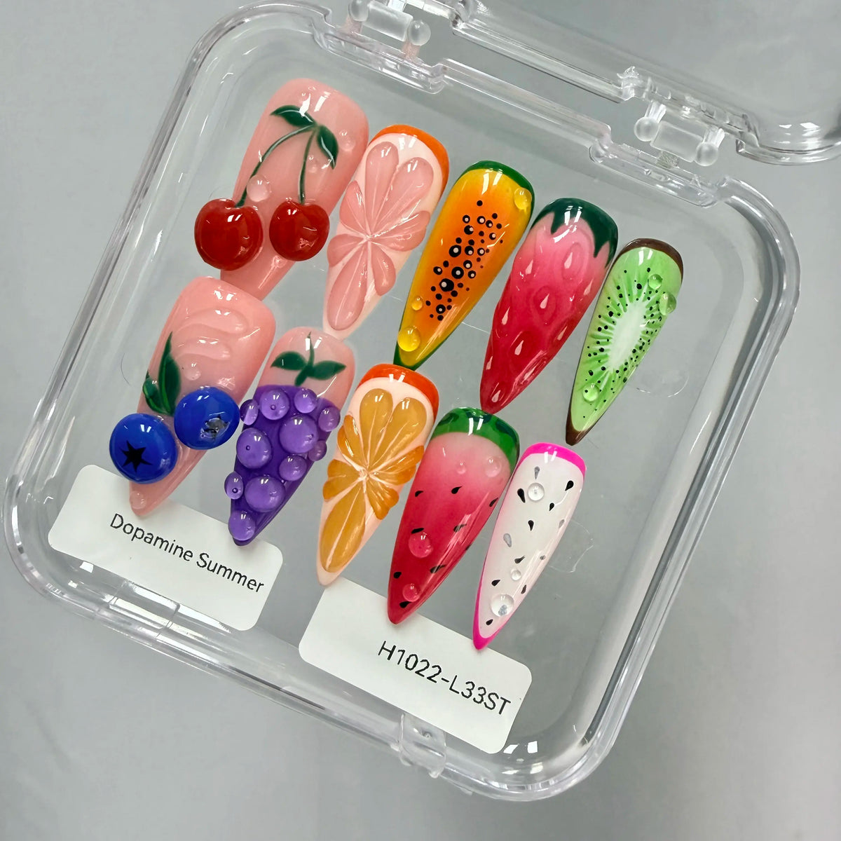 Promake 2026 Summer Handmade Press-On Nails Collection, 100% Luxury Easy Apply Set with Art Designs & Care Tools, Beach Ready Unique Look Sizes S-L, Salon-Quality at Home, Ready to Gift,sohochic