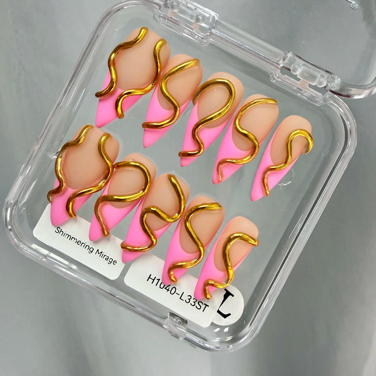 Promake 2026 Summer Handmade Press-On Nails Collection, 100% Luxury Easy Apply Set with Art Designs & Care Tools, Beach Ready Unique Look Sizes S-L, Salon-Quality at Home, Ready to Gift,sohochic