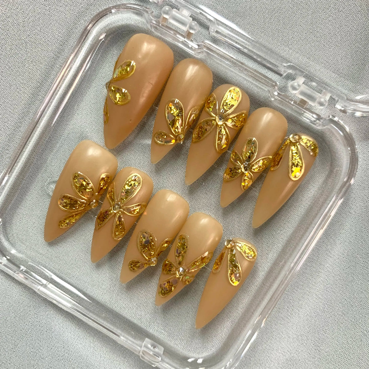 Promake 2026 Summer Handmade Press-On Nails Collection, 100% Luxury Easy Apply Set with Art Designs & Care Tools, Beach Ready Unique Look Sizes S-L, Salon-Quality at Home, Ready to Gift,sohochic
