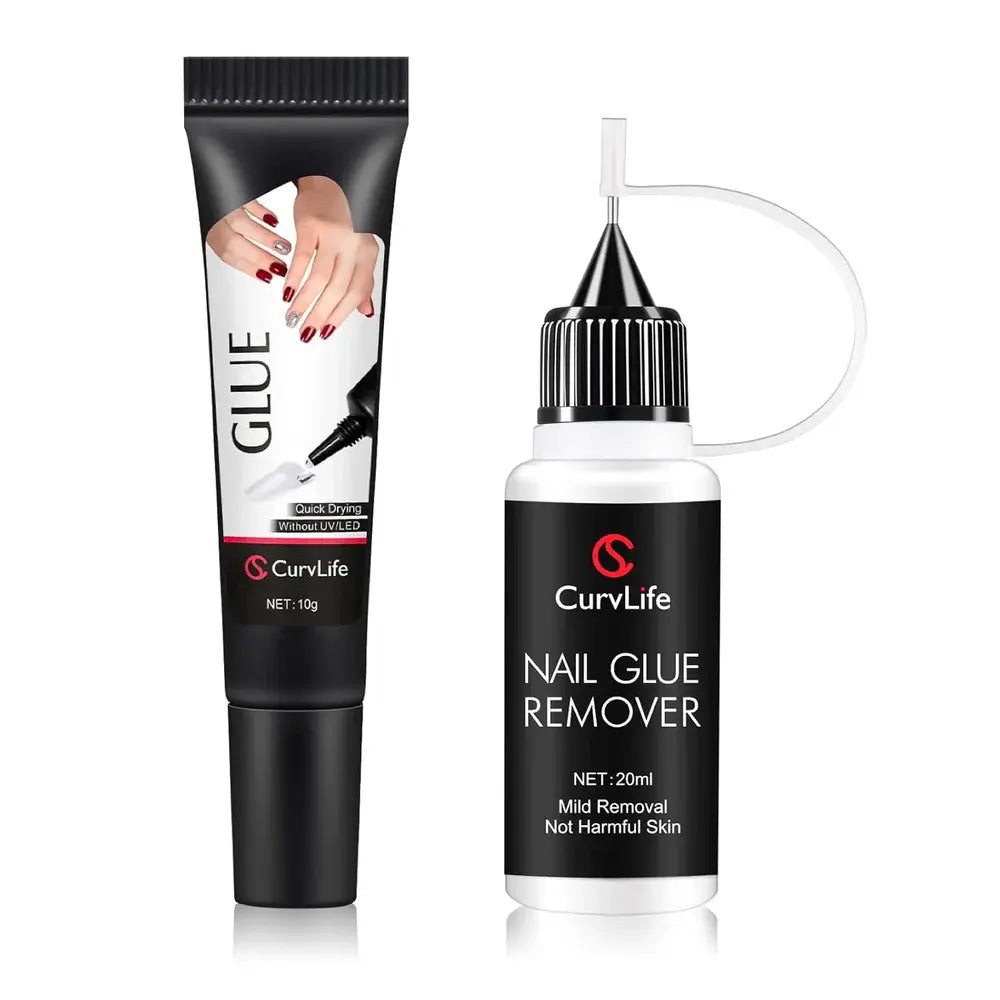 CurvLife Nailora Extra Short Almond Press-On Nails Collection – 30PCS Soft-Tapered Shape, Nude Pink, Glossy Minimal, Floral and Chic Everyday Styles, Reusable Salon-Look Nails for Daily Wear, Work, Dates and Effortless Polished Looks,sohochic