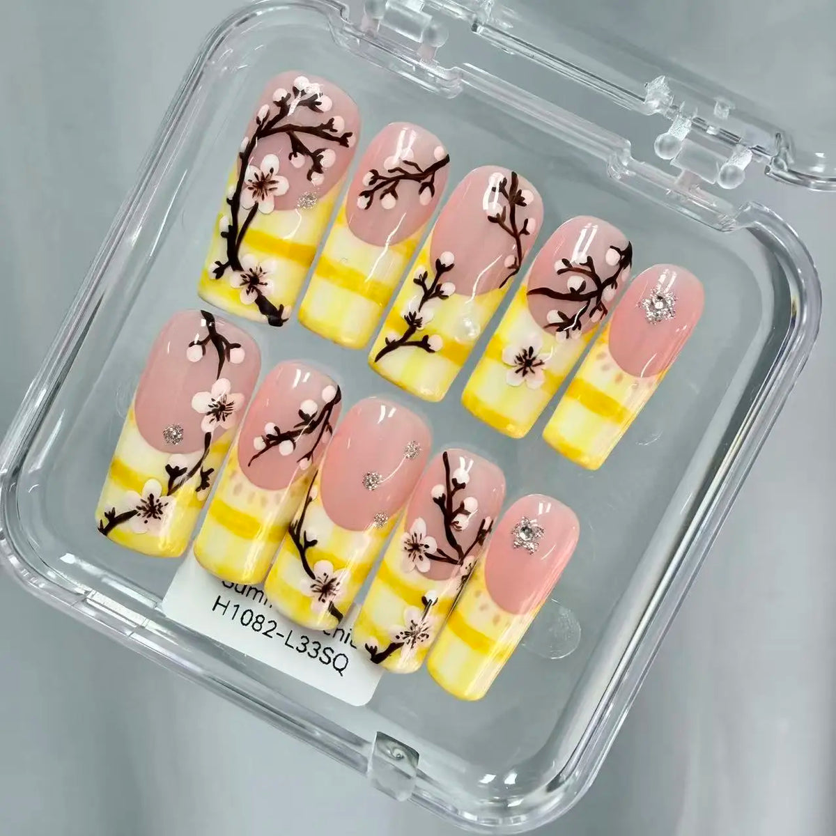 Promake 2026 Summer Handmade Press-On Nails Collection, 100% Luxury Easy Apply Set with Art Designs & Care Tools, Beach Ready Unique Look Sizes S-L, Salon-Quality at Home, Ready to Gift,sohochic