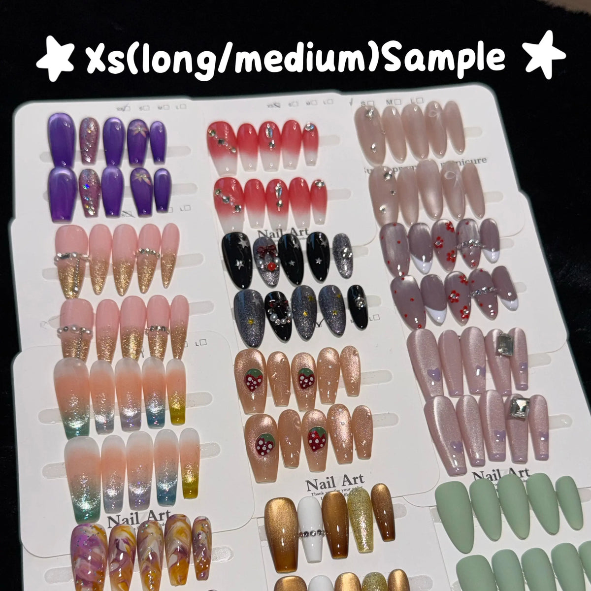 Tessa(23138)gc. Fall & Winter nail vibes are finally here.All handmade press-on nails, rich styles, reusable and super easy to apply.（random style)